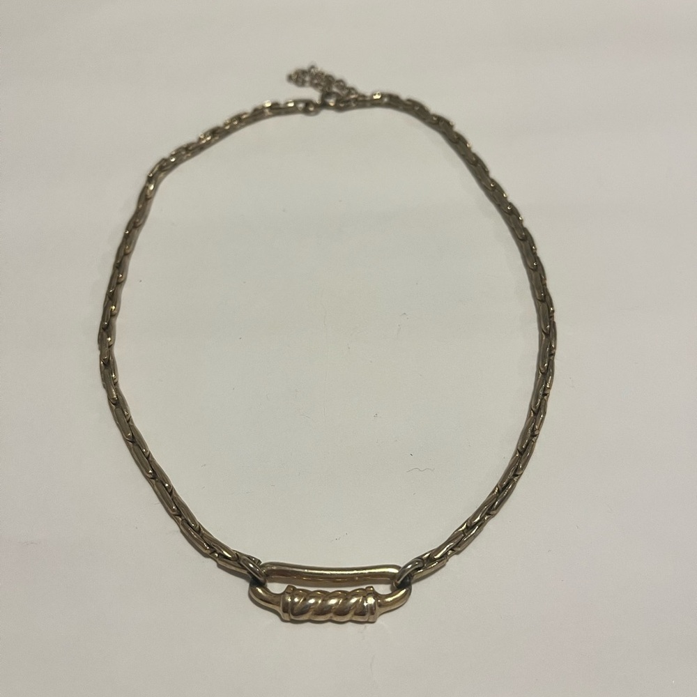 Vintage & Rare Christian Dior Gold Toned Rope Necklace - Picture 3 of 4